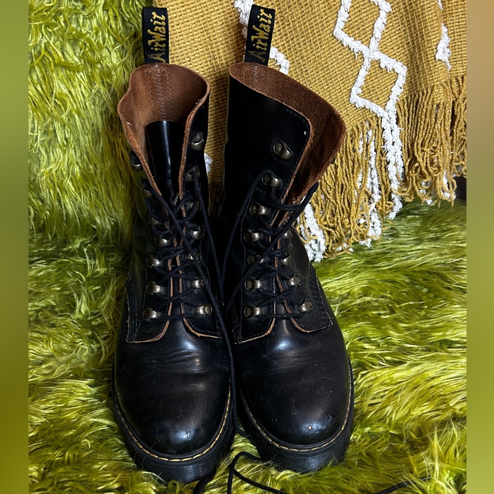 LEONA WOMEN'S VINTAGE SMOOTH LEATHER HEELED BOOTS